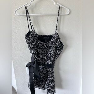 Jessica Simpson Black Smocked Camisole Top